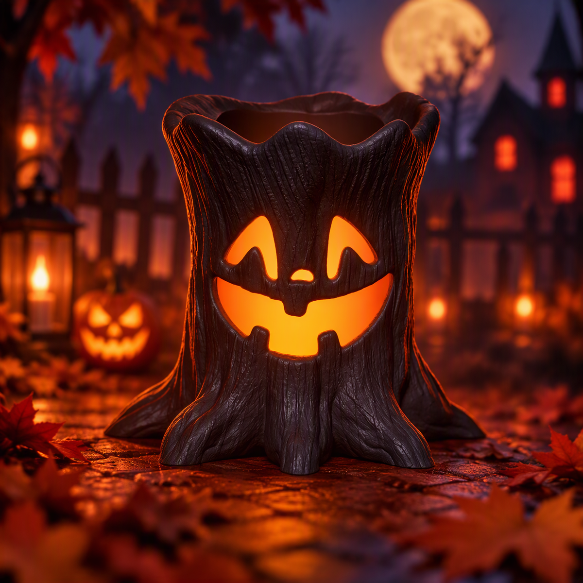 Halloween farönk mécsestartó