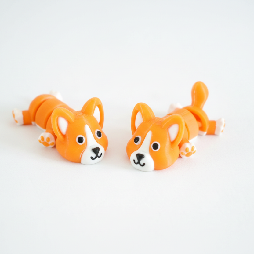 Flexi Corgi kulcstartó