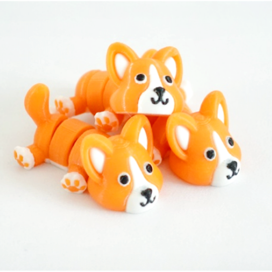 Flexi Corgi kulcstartó