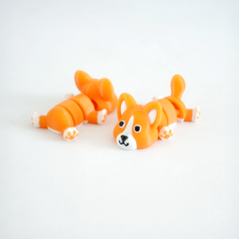 Flexi Corgi kulcstartó