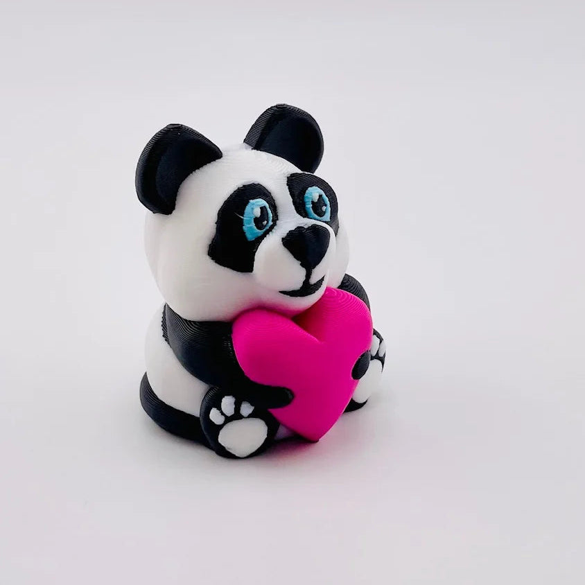 Panda szívvel