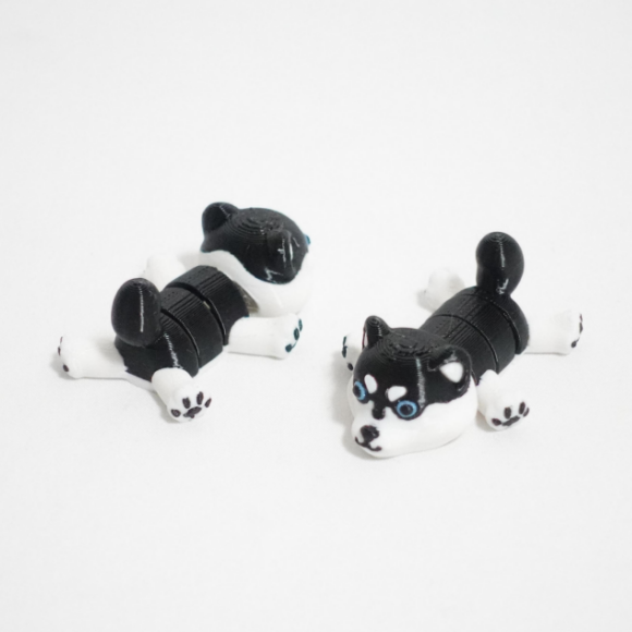 Flexi Pomsky kulcstartó