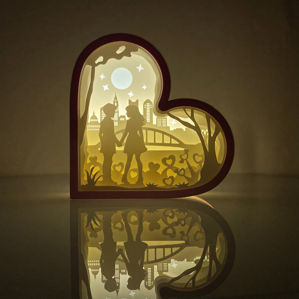 ShadowBox - Valentin nap (Columbus Ohio Skyline)