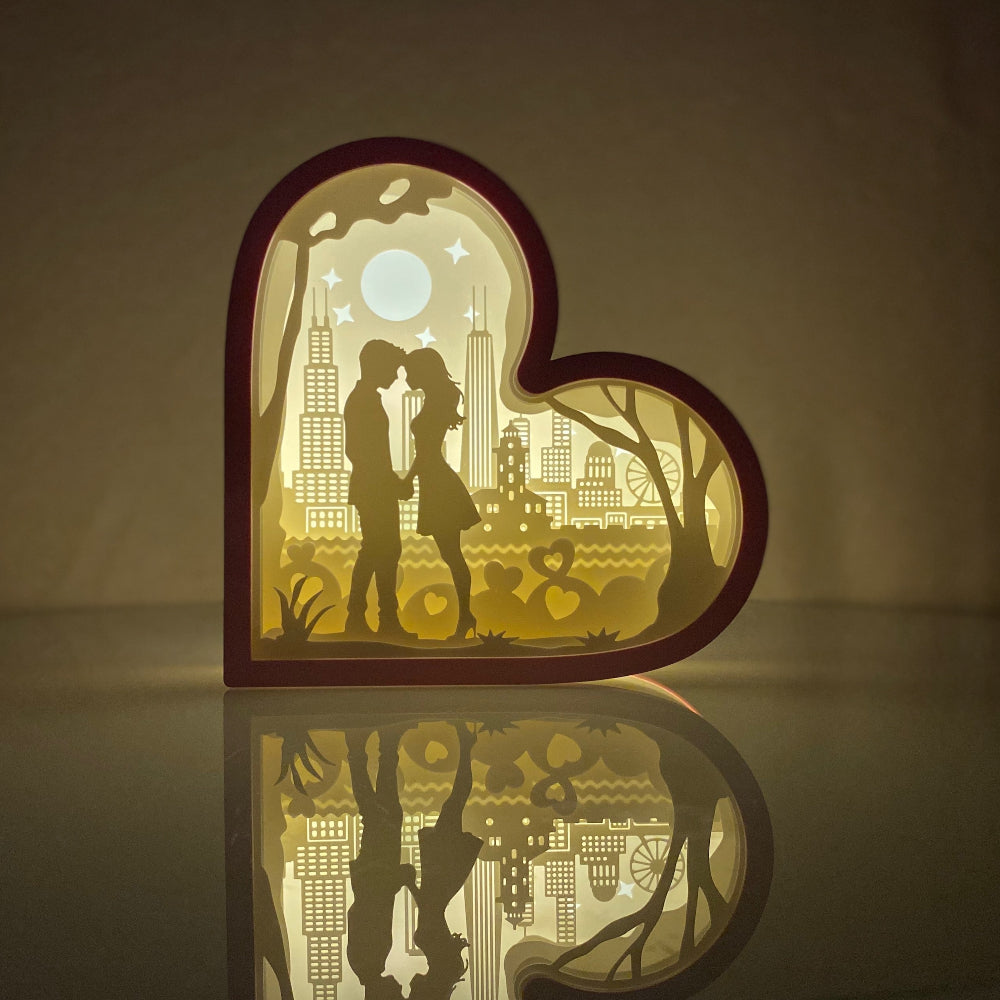 ShadowBox - Valentin nap (Chicago Skyline)